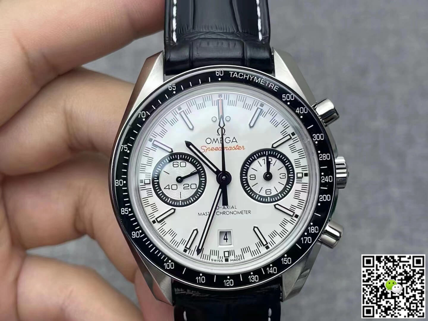 Omega Speedmaster Racing Chronograph 329.33.44.51.04.001 OM Factory 1:1 Best Edition Replica Watch Black Strap